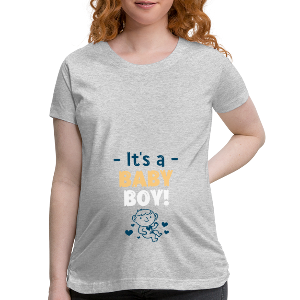 It's a BABY BOY! - Women’s Maternity T-Shirt - heather gray