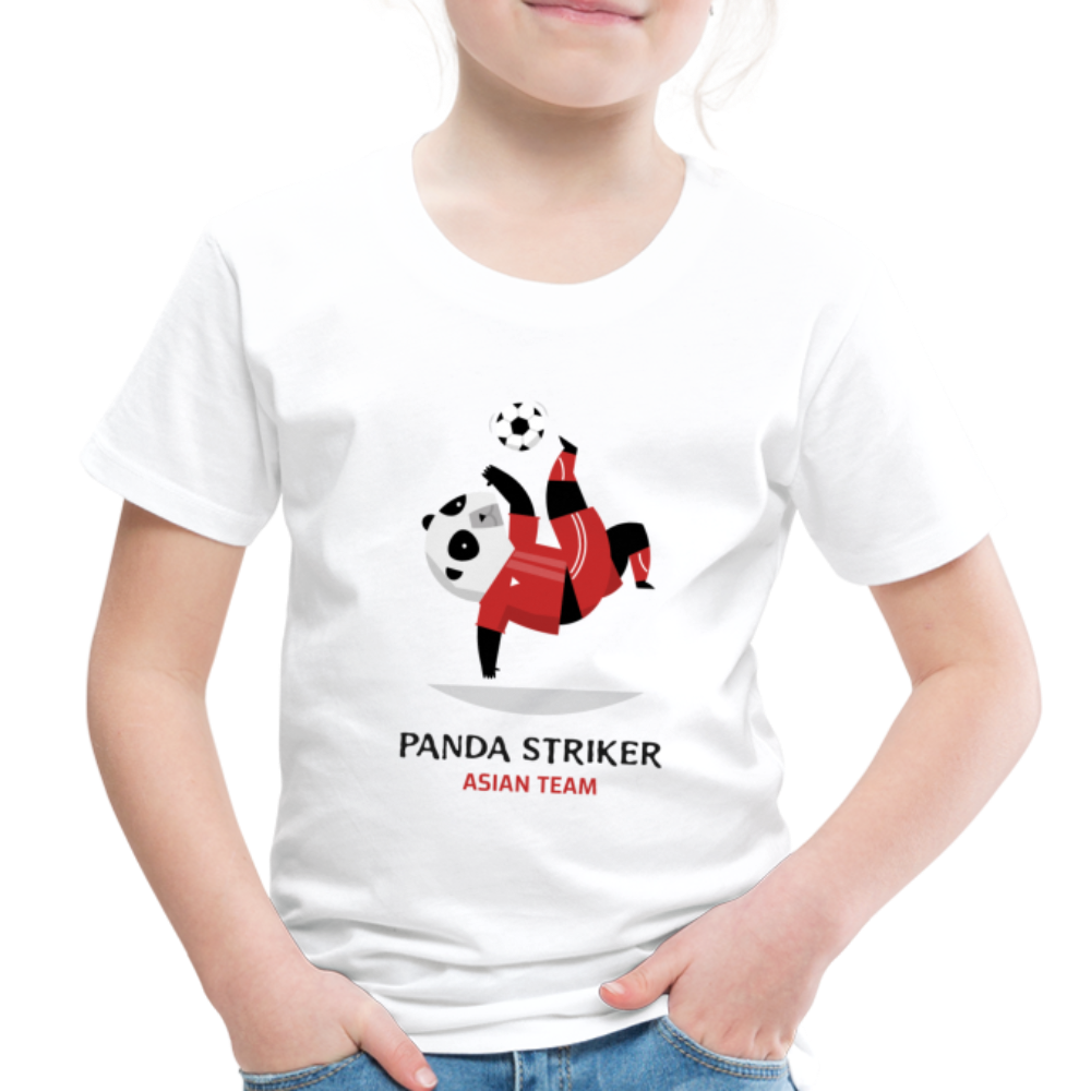 Panda Striker, Asian Team - Toddler Premium T-Shirt - white