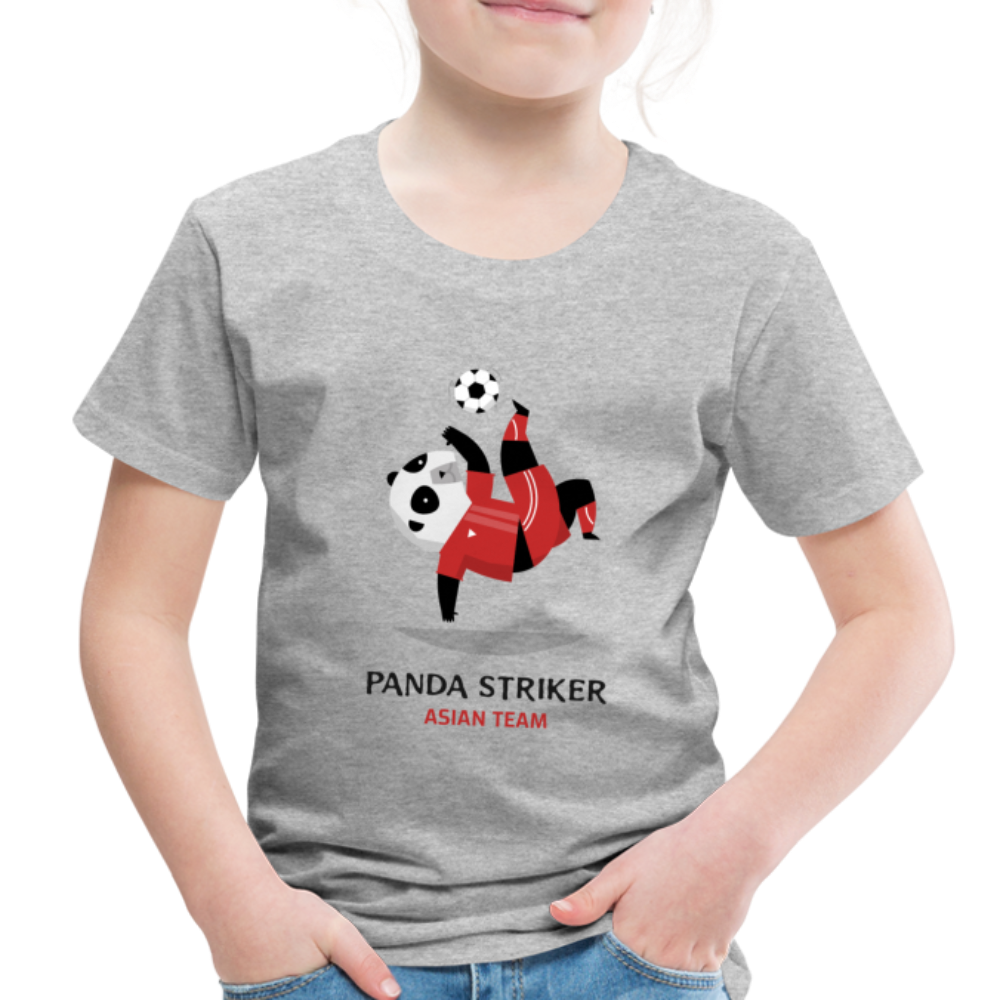 Panda Striker, Asian Team - Toddler Premium T-Shirt - heather gray