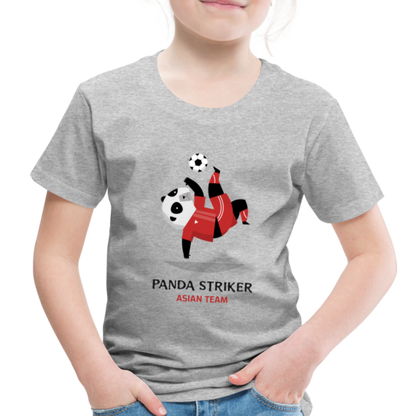 Panda Striker, Asian Team - Toddler Premium T-Shirt - heather gray
