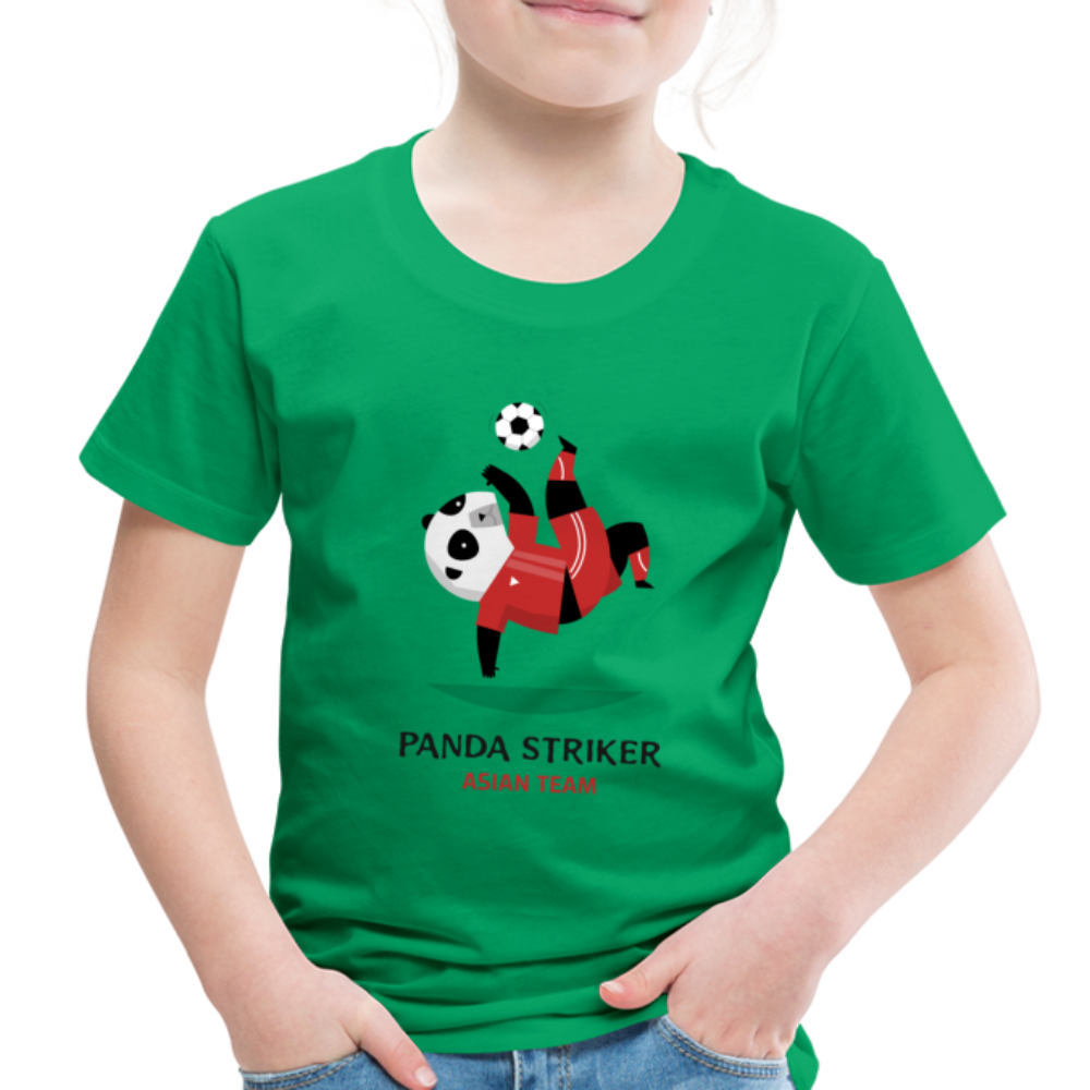 Panda Striker, Asian Team - Toddler Premium T-Shirt - kelly green