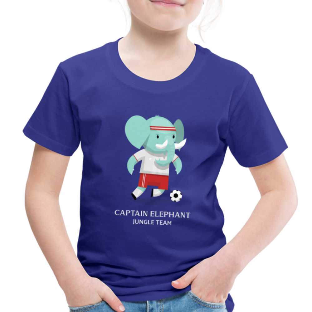 Captain Elephant, Jungle Team - Toddler Premium T-Shirt - royal blue