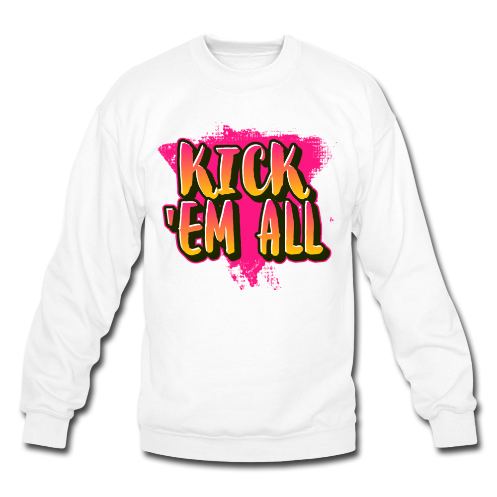KICK 'EM ALL - Crewneck Sweatshirt - white