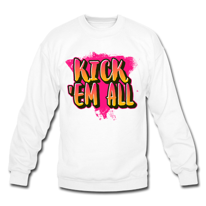 KICK 'EM ALL - Crewneck Sweatshirt - white
