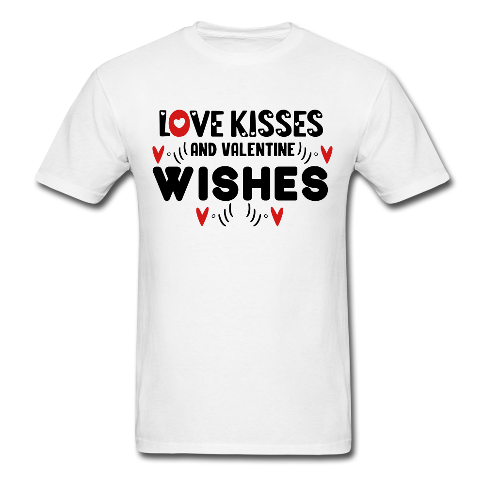 Love Kisses And Valentine Wishes - Unisex Classic T-Shirt - white