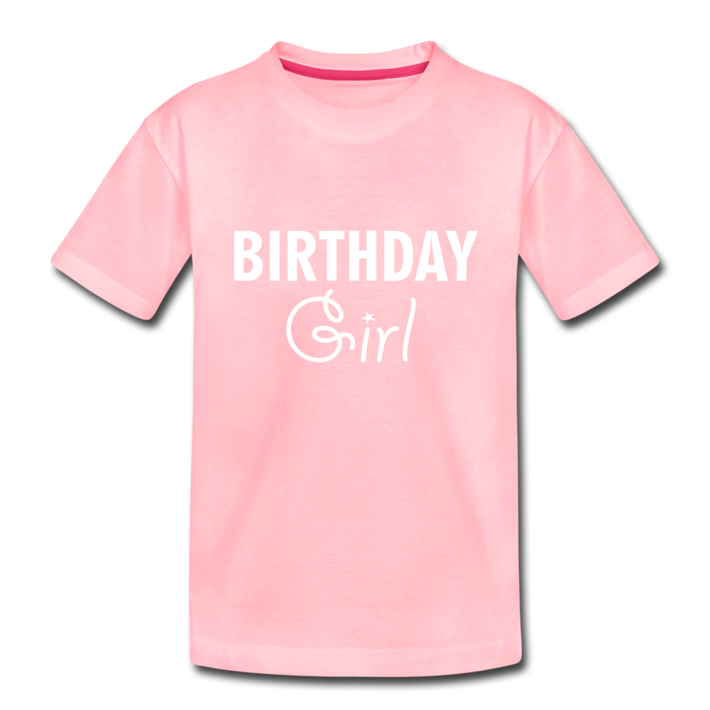 Birthday Girl Kids' Premium T-Shirt - pink