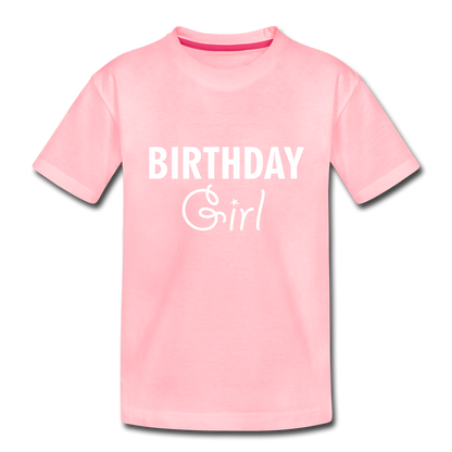Birthday Girl Kids' Premium T-Shirt - pink
