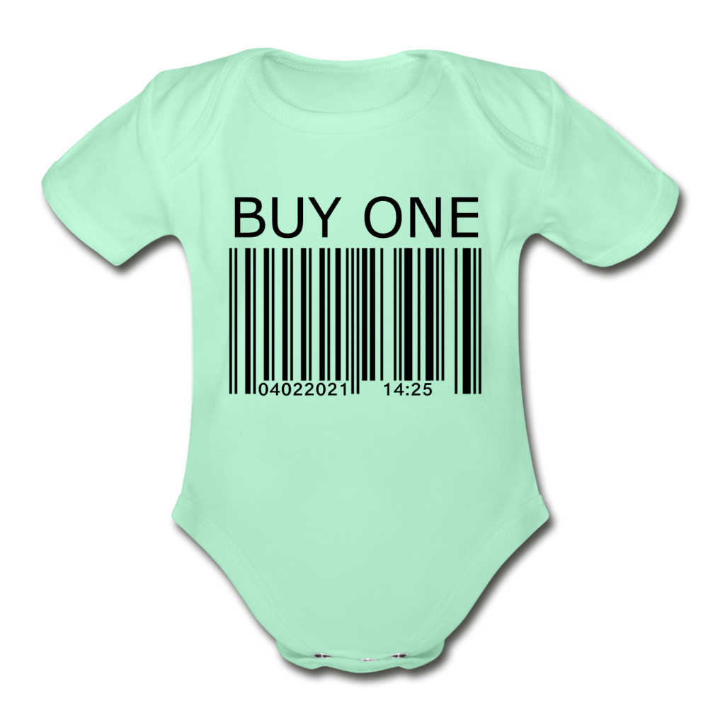 Buy One Organic Short Sleeve Baby Bodysuit - light mint