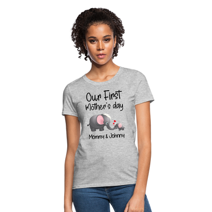 Our First Mothers Day - Women's T-Shirt - heather gray