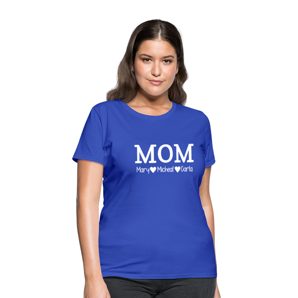 MOM Children White - Women's T-Shirt - royal blue