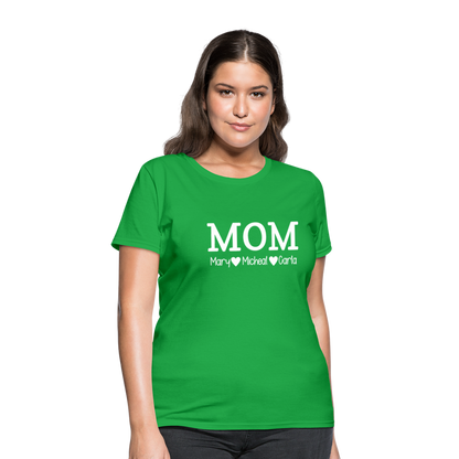 MOM Children White - Women's T-Shirt - bright green