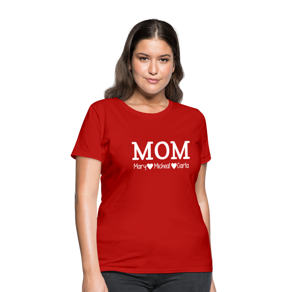 MOM Children White - Women's T-Shirt - red