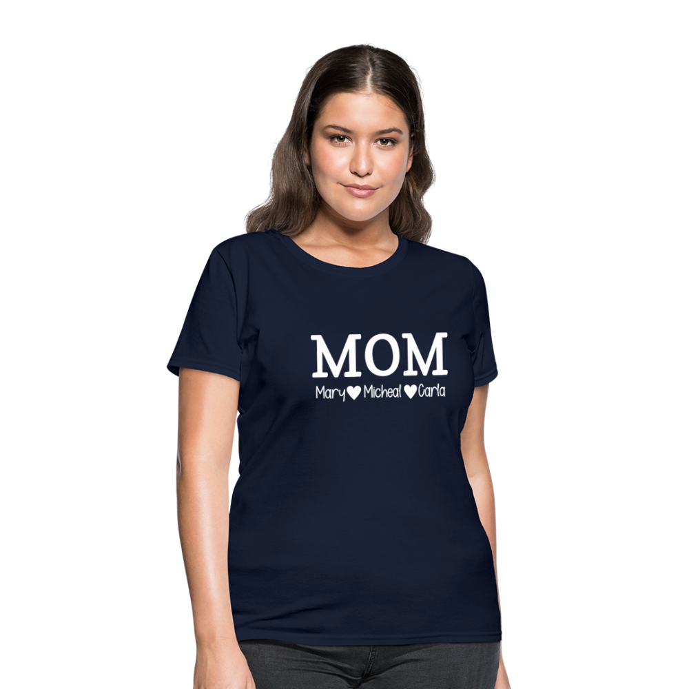 MOM Children White - Women's T-Shirt - navy