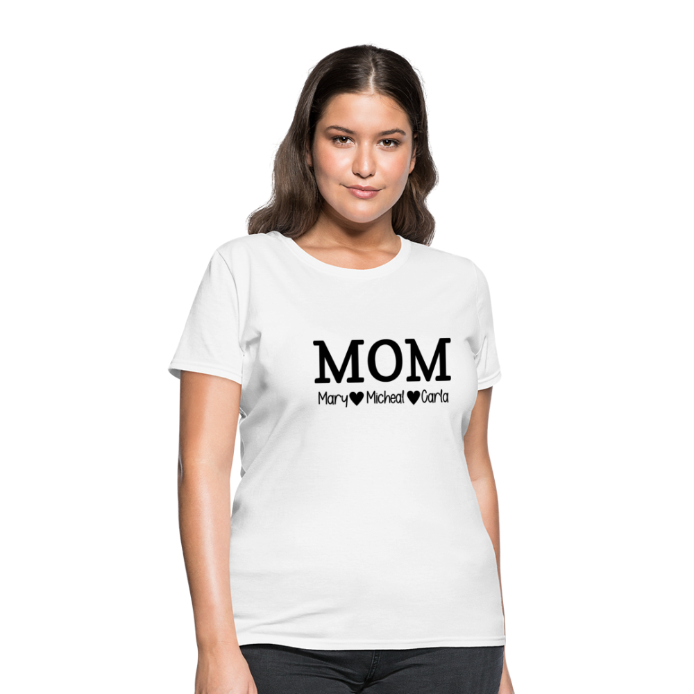 MOM Children White Text - Women's T-Shirt - white
