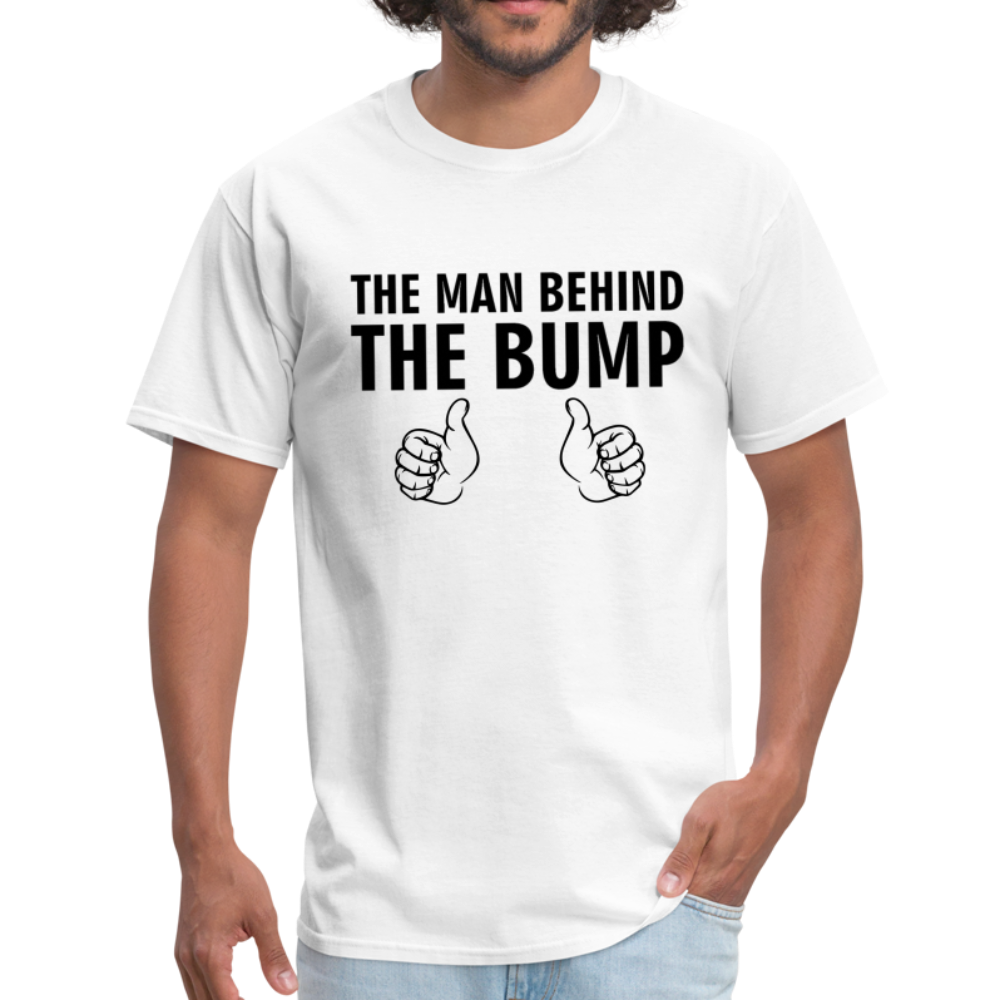 man behind the bump black text - Unisex Classic T-Shirt - white