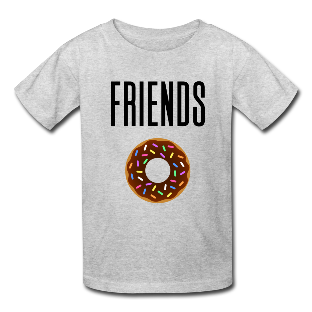 Coffee Donut - Kids' T-Shirt - heather gray