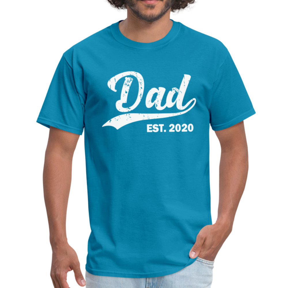 Dad Est - Unisex Classic T-Shirt - turquoise
