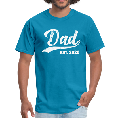 Dad Est - Unisex Classic T-Shirt - turquoise