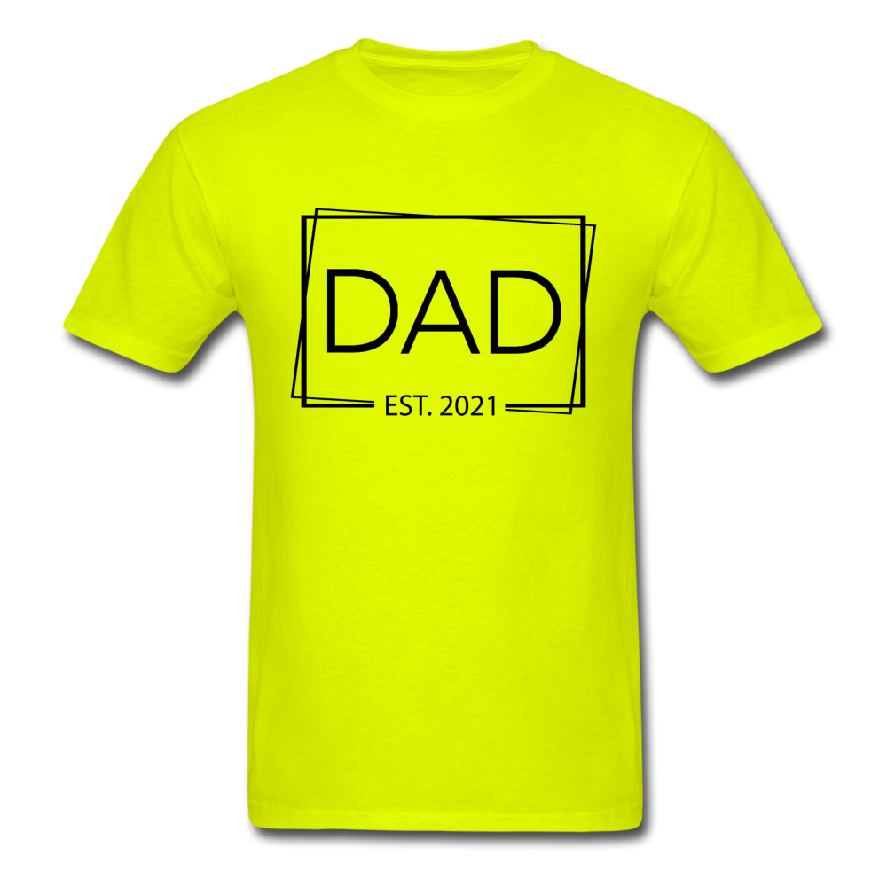 Dad Est - Unisex Classic T-Shirt - safety green
