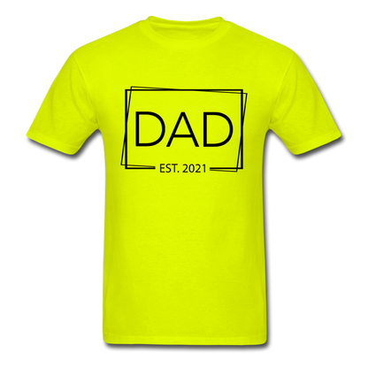 Dad Est - Unisex Classic T-Shirt - safety green