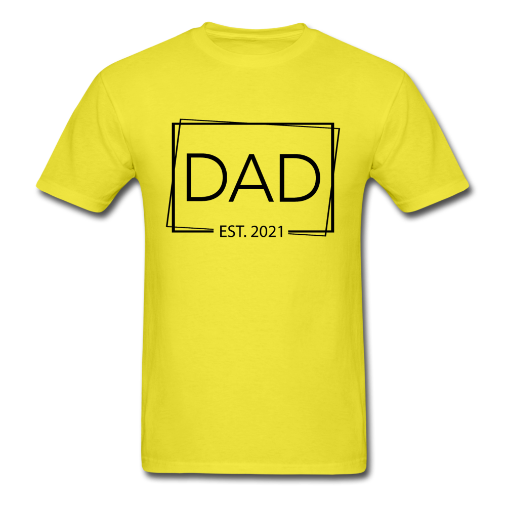 Dad Est - Unisex Classic T-Shirt - yellow