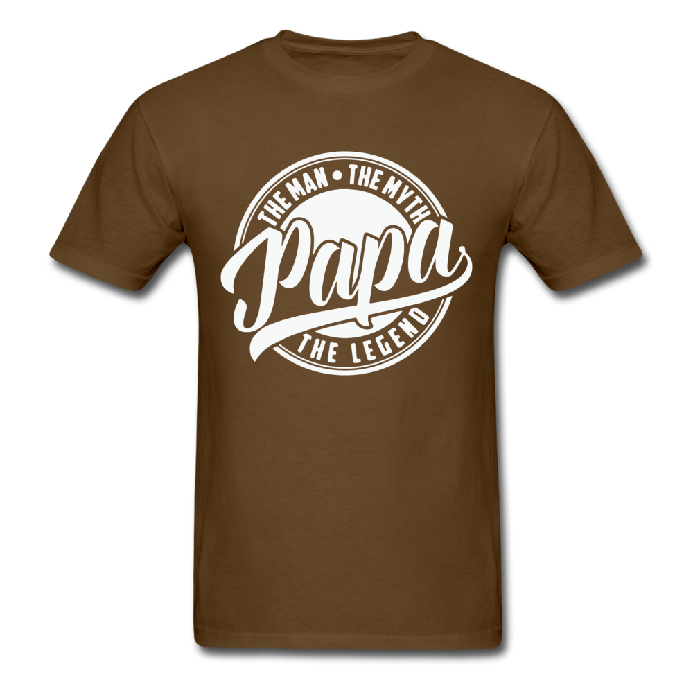 Papa the man the legend - Unisex Classic T-Shirt - brown