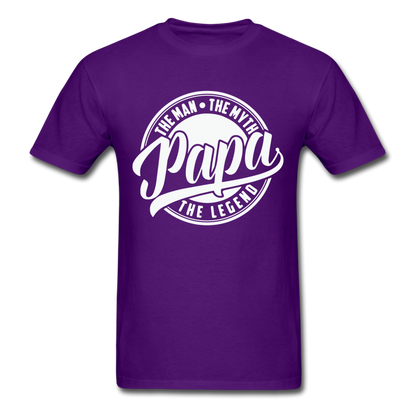 Papa the man the legend - Unisex Classic T-Shirt - purple