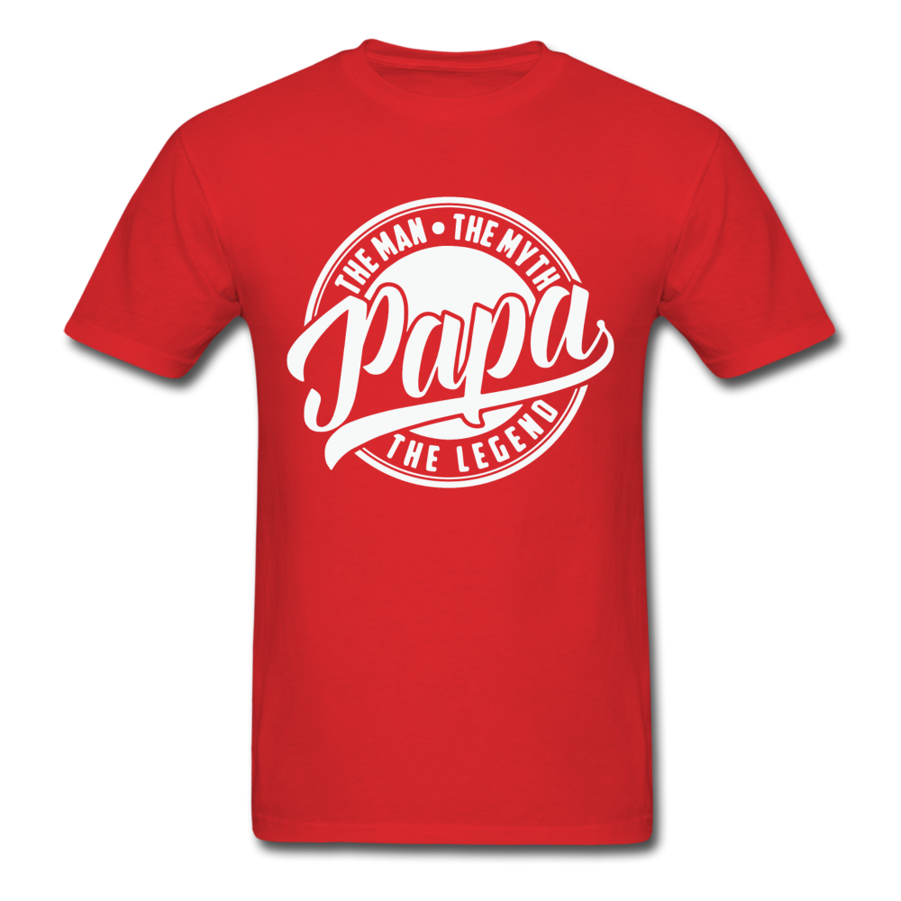 Papa the man the legend - Unisex Classic T-Shirt - red