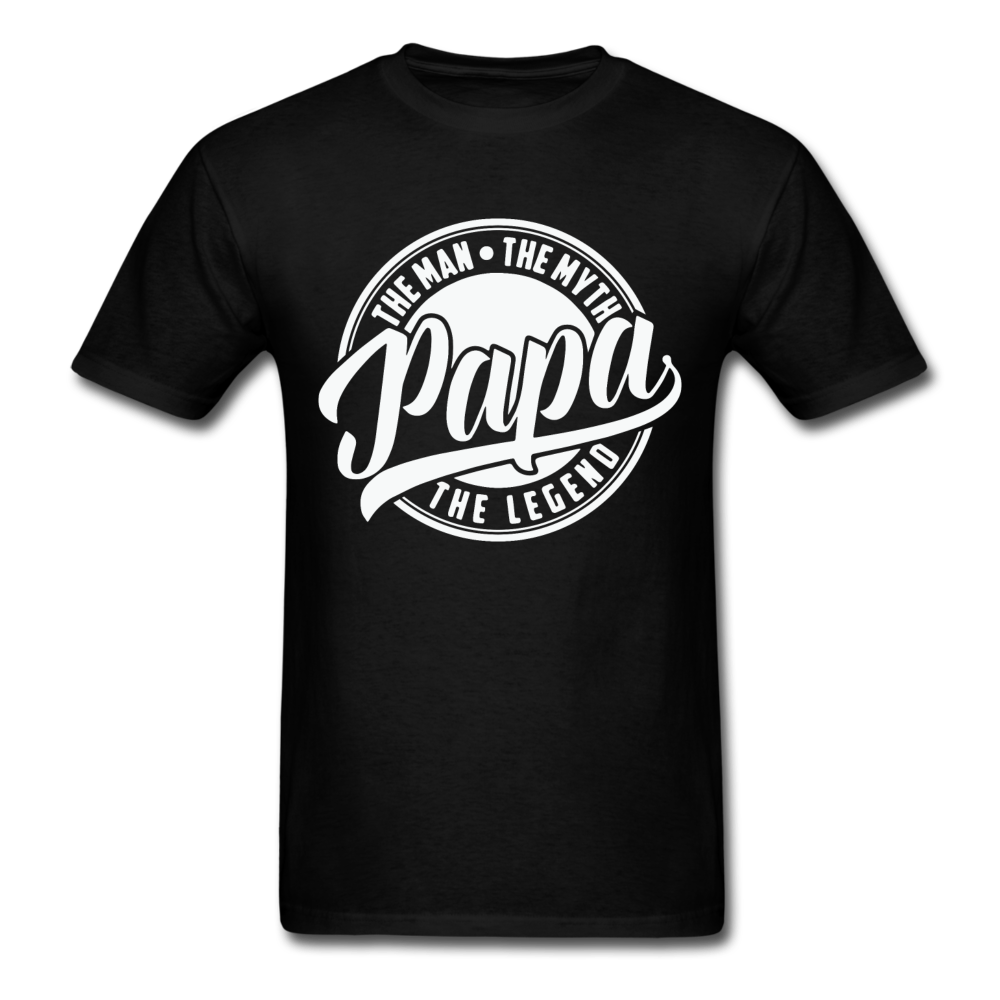 Papa the man the legend - Unisex Classic T-Shirt - black
