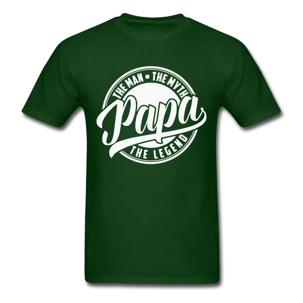 Papa the man the legend - Unisex Classic T-Shirt - forest green