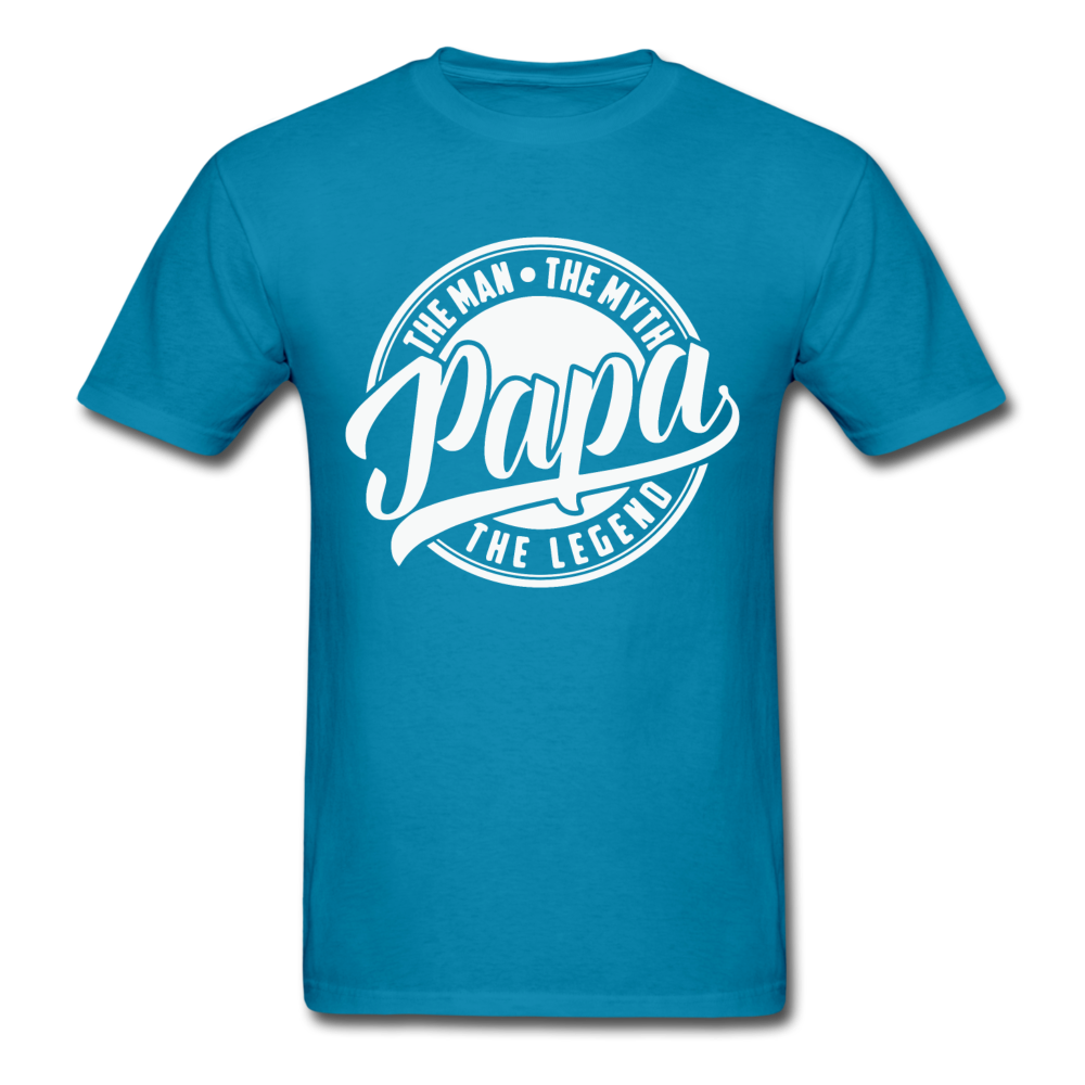 Papa the man the legend - Unisex Classic T-Shirt - turquoise