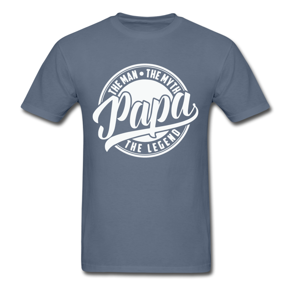 Papa the man the legend - Unisex Classic T-Shirt - denim