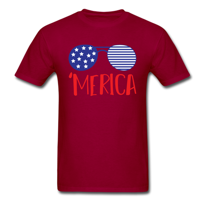 Merica - Unisex Classic T-Shirt - dark red
