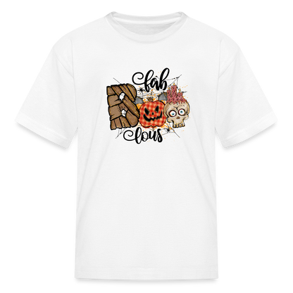 Fabboolous, Halloween Kids Graphic Shirt, Funny Halloween Gift T-Shirt - white