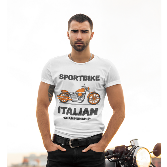 Sportbike Italian Championship Unisex T shirt, Gift Idea for Biker, Vintage Motorcycle Tee, Motorcycle Lover Gifts For Dad