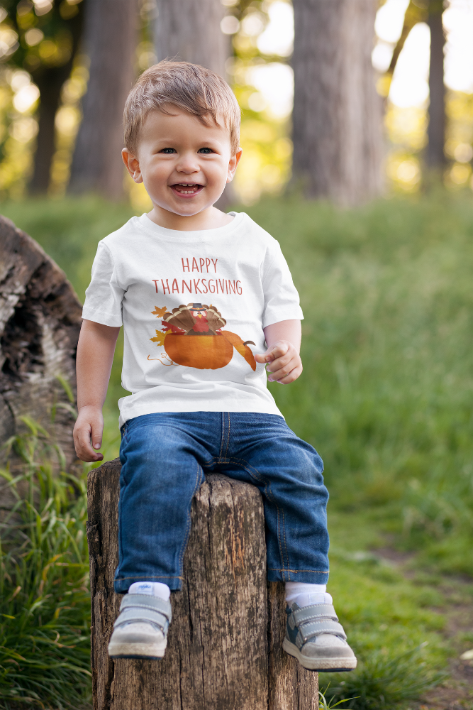 Happy Thanksgiving (Turkey) - Kids' Premium T-Shirt