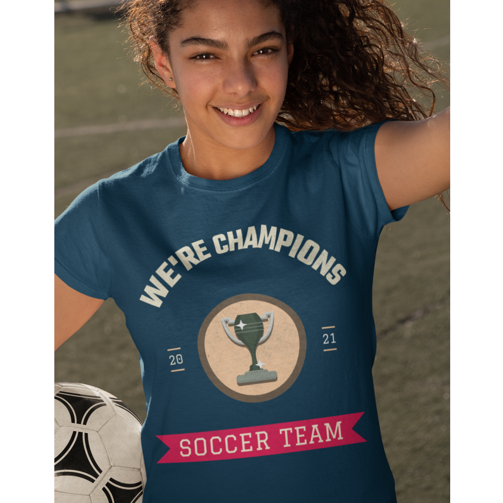 We Are Champions Soccer Team Youth Shirt, Game Day Soccer Ball Shirt, Soccer Ball Tee, Soccer Shirt, Football Team Shirt, School Soccer Team